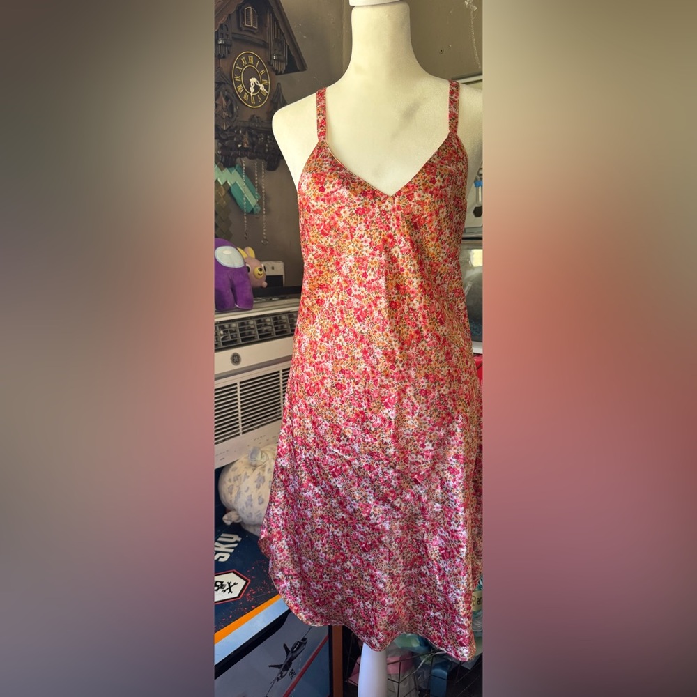 Faye Floral Pink Slip Dress Camisole